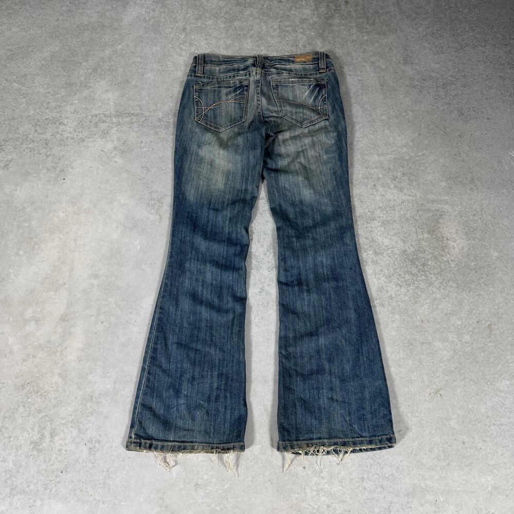 Refuge Low Rise Bell Bottom Flare Jeans Blue Womens Juniors - Size: 3S - Picture 9 of 11